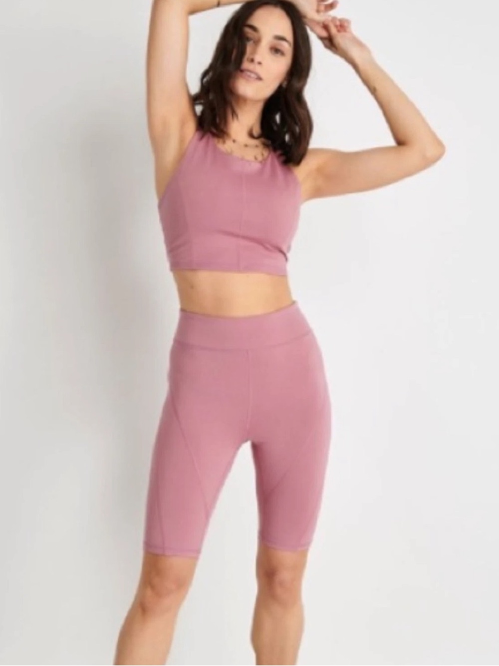 FREE PEOPLE Movement Biker Short Frosted Berry SZ Small